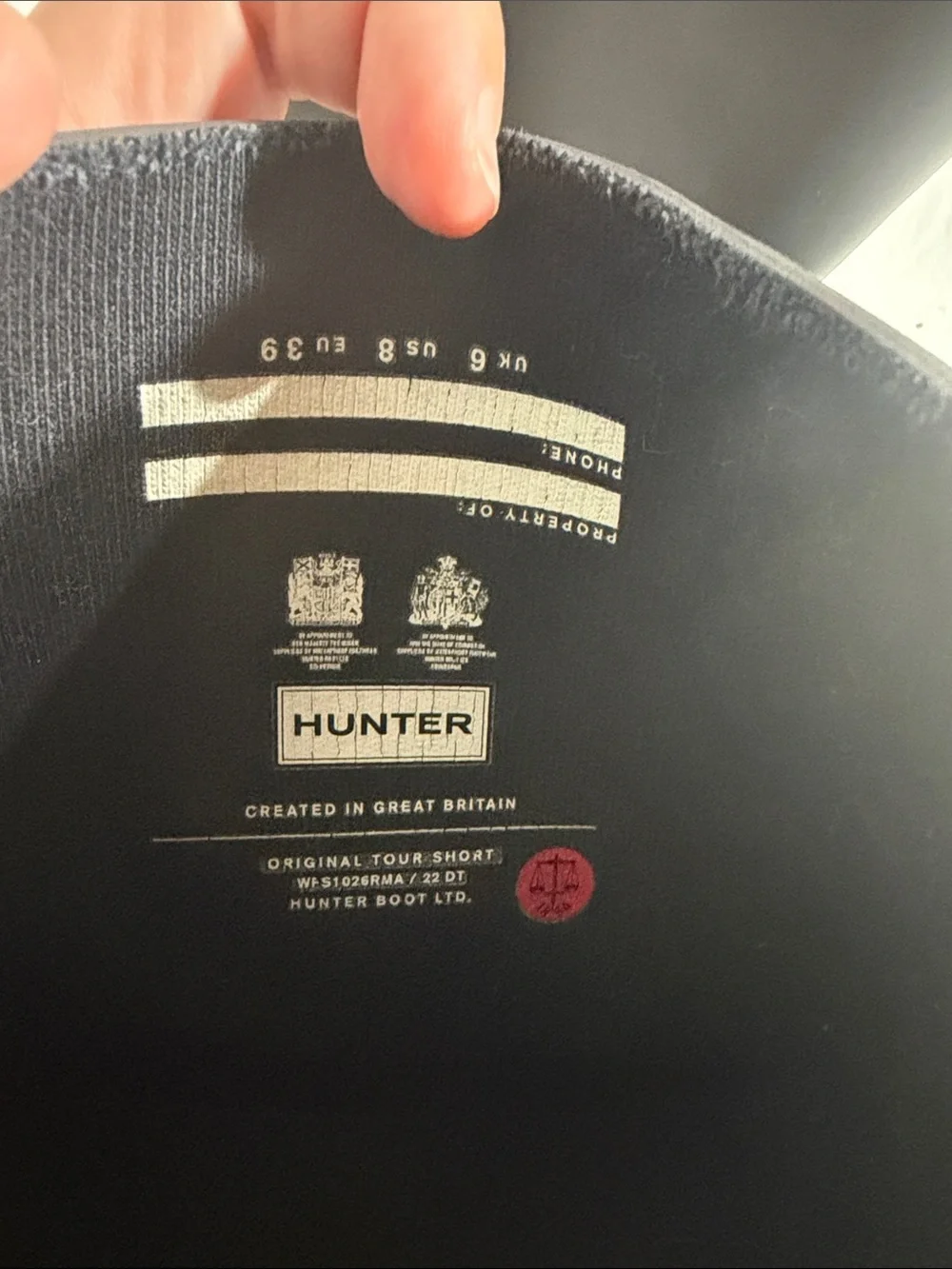 Women’s Hunter Black Mid-Calf Rubber Rain Boots with Side Buckle